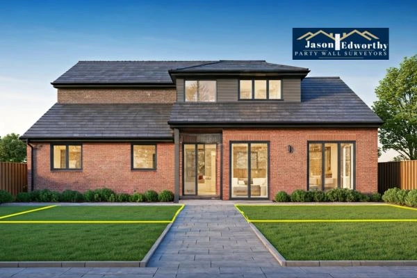 Home extension focusing on boundary line Dorset